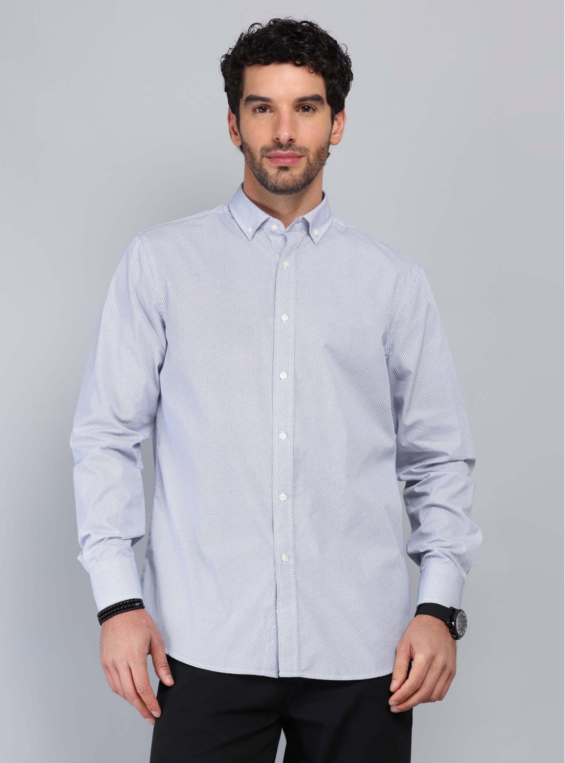 Camisa Print Tailored Fit Azul Piero Butti Camisa Print Tailored Fit Azul Piero Butti