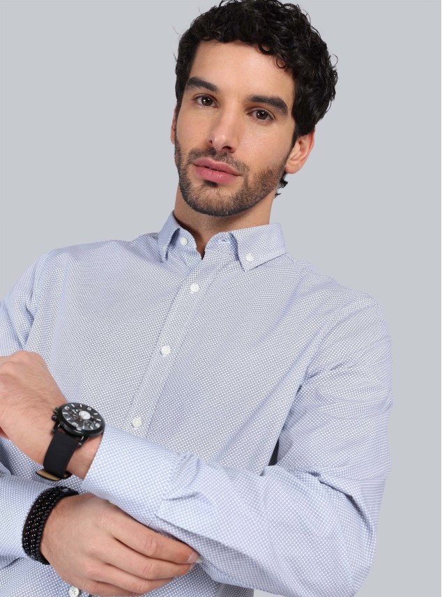 Camisa Print Tailored Fit Azul Piero Butti Camisa Print Tailored Fit Azul Piero Butti