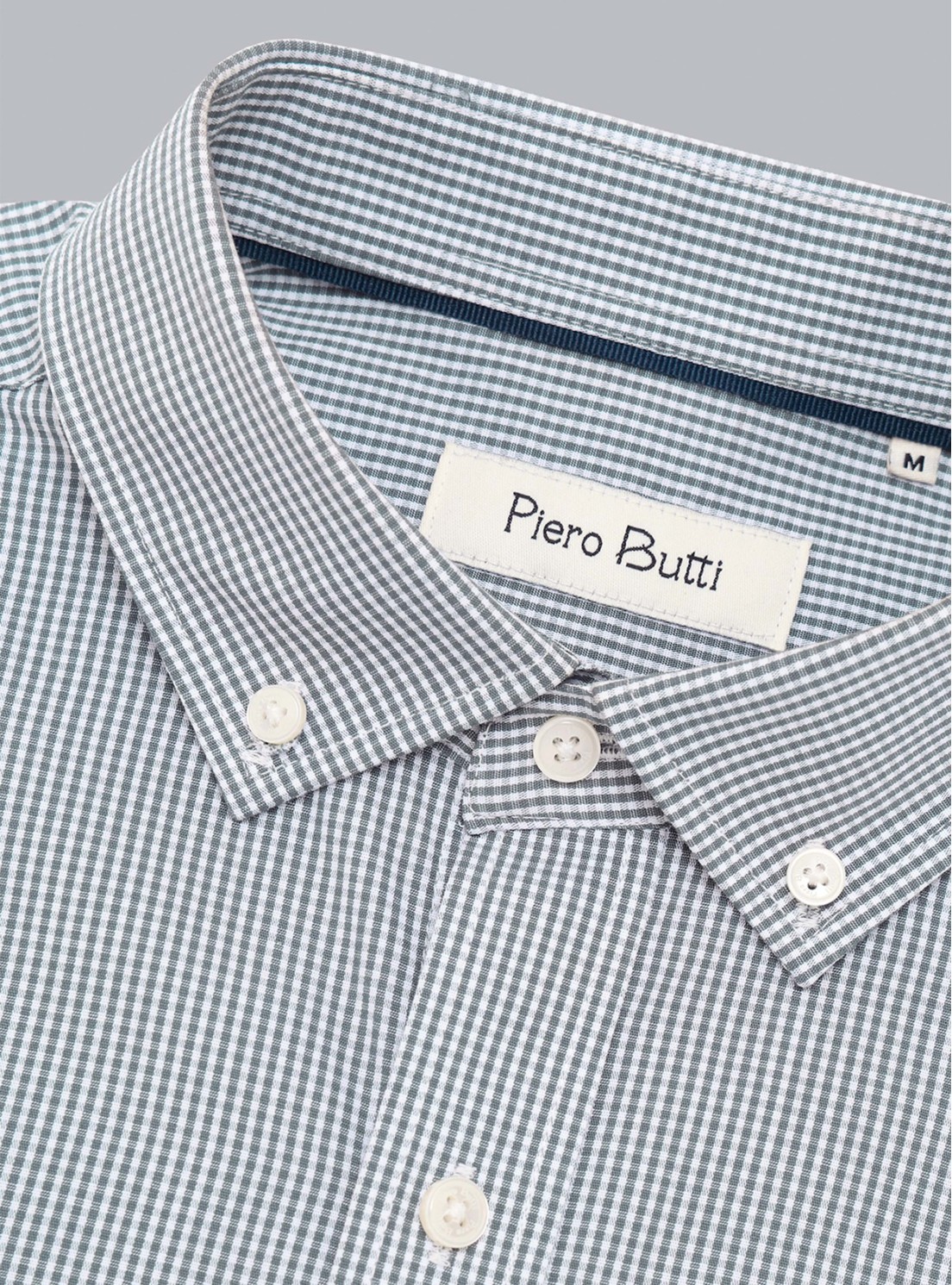 Camisa Cuadros Tailored Fit Verde Piero Butti Camisa Cuadros Tailored Fit Verde Piero Butti