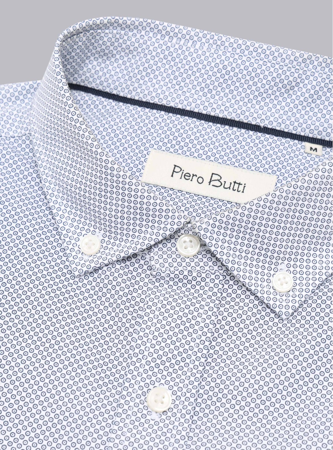 Camisa Print Tailored Fit Azul Piero Butti Camisa Print Tailored Fit Azul Piero Butti