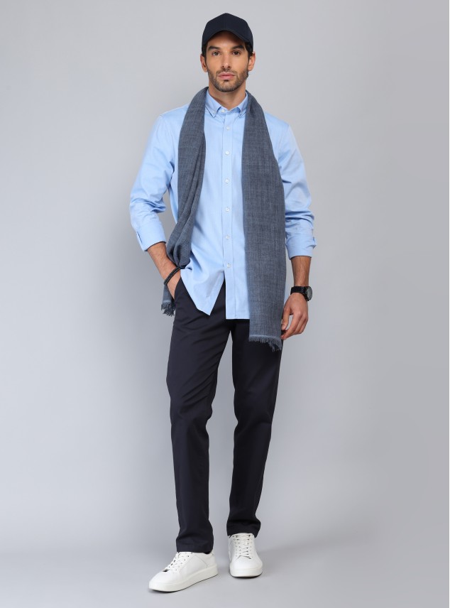 Camisa Texturada Tailored Fit Celeste Piero Butti Camisa Texturada Tailored Fit Celeste Piero Butti