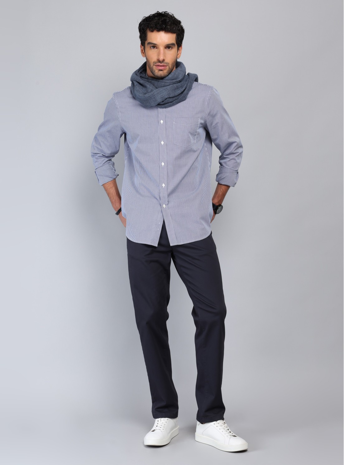Camisa Cuadros Tailored Fit Azul Marino Piero Butti Camisa Cuadros Tailored Fit Azul Marino Piero Butti