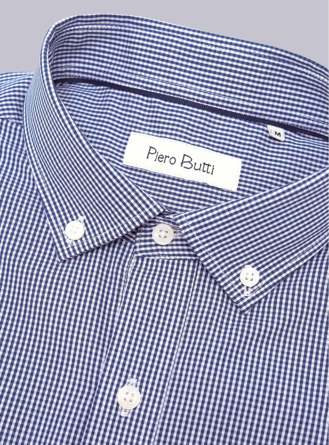 Camisa Cuadros Tailored Fit Azul Marino Piero Butti Camisa Cuadros Tailored Fit Azul Marino Piero Butti