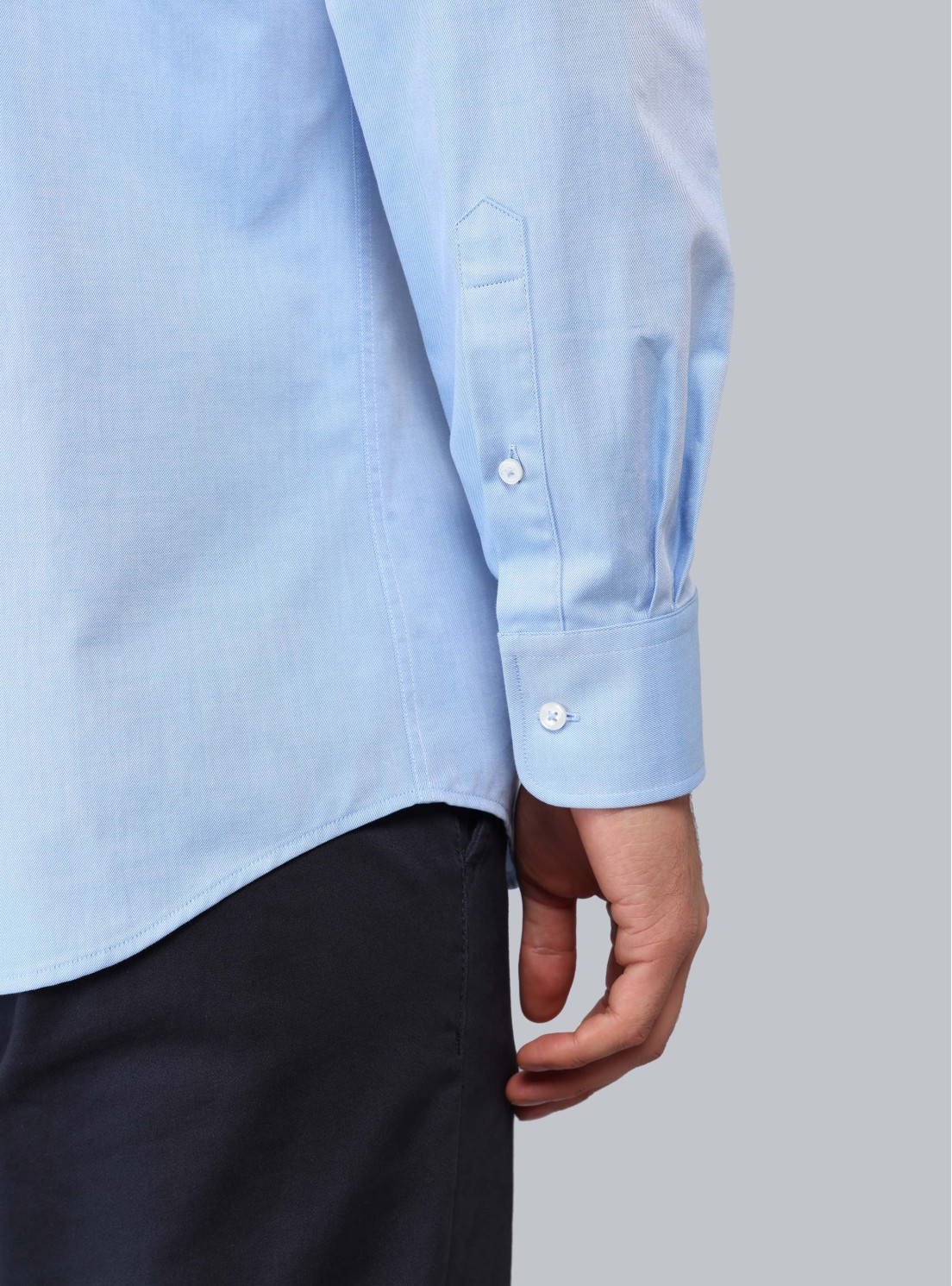 Camisa Texturada Tailored Fit Celeste Piero Butti Camisa Texturada Tailored Fit Celeste Piero Butti