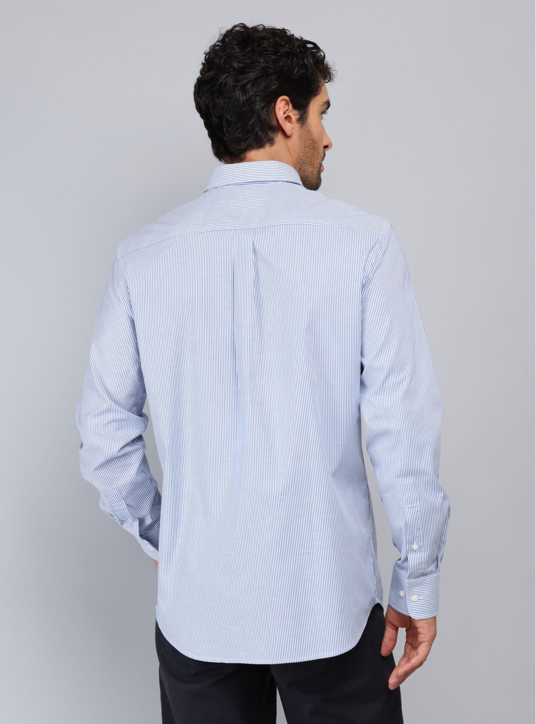 Camisa Rayas Tailored Fit Azul Piero Butti Camisa Rayas Tailored Fit Azul Piero Butti