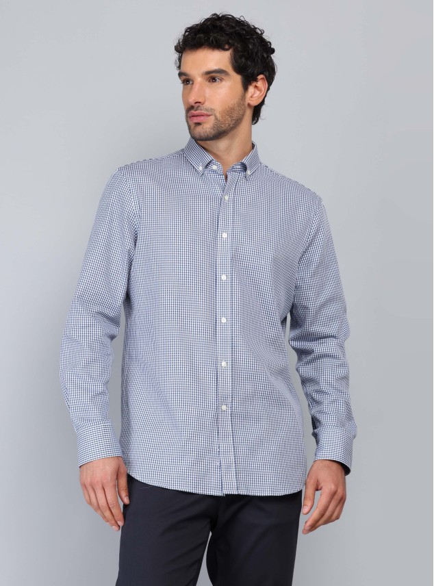 Camisa Cuadros Tailored Fit Azul Marino Piero Butti Camisa Cuadros Tailored Fit Azul Marino Piero Butti