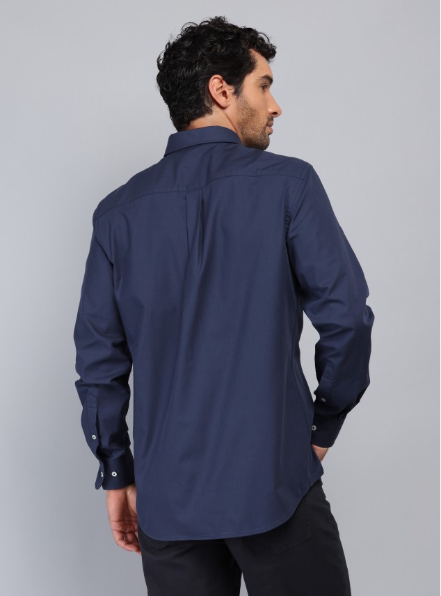 Camisa Texturada Tailored Fit Azul Marino Piero Butti Camisa Texturada Tailored Fit Azul Marino Piero Butti