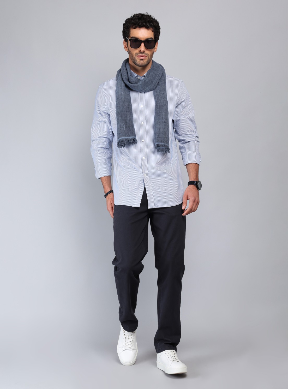 Camisa Rayas Tailored Fit Azul Piero Butti Camisa Rayas Tailored Fit Azul Piero Butti