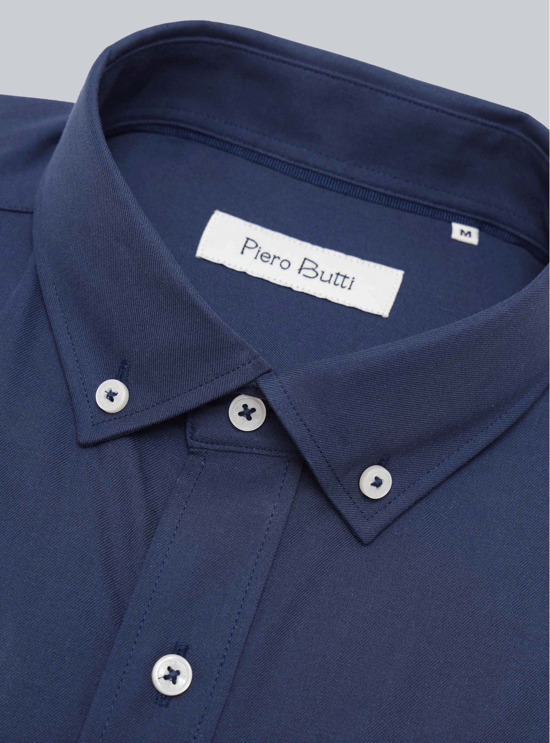 Camisa Texturada Tailored Fit Azul Marino Piero Butti Camisa Texturada Tailored Fit Azul Marino Piero Butti