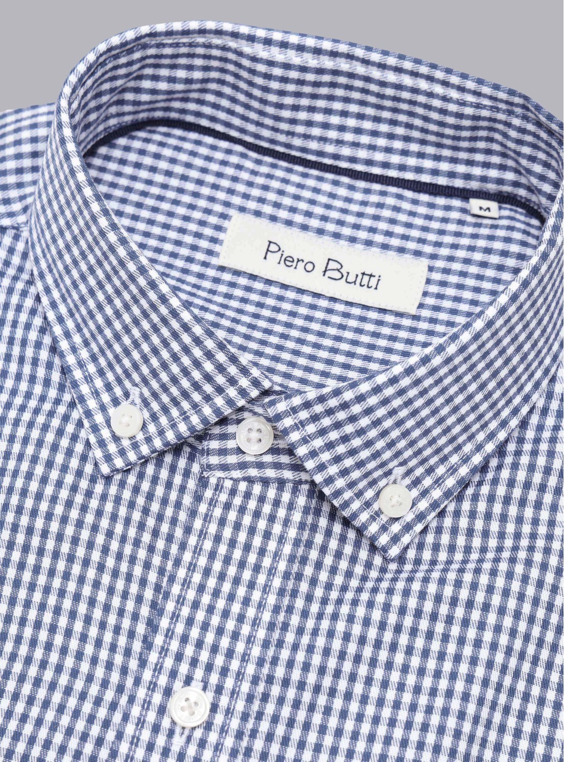 Camisa Cuadros Tailored Fit Azul Marino Piero Butti Camisa Cuadros Tailored Fit Azul Marino Piero Butti