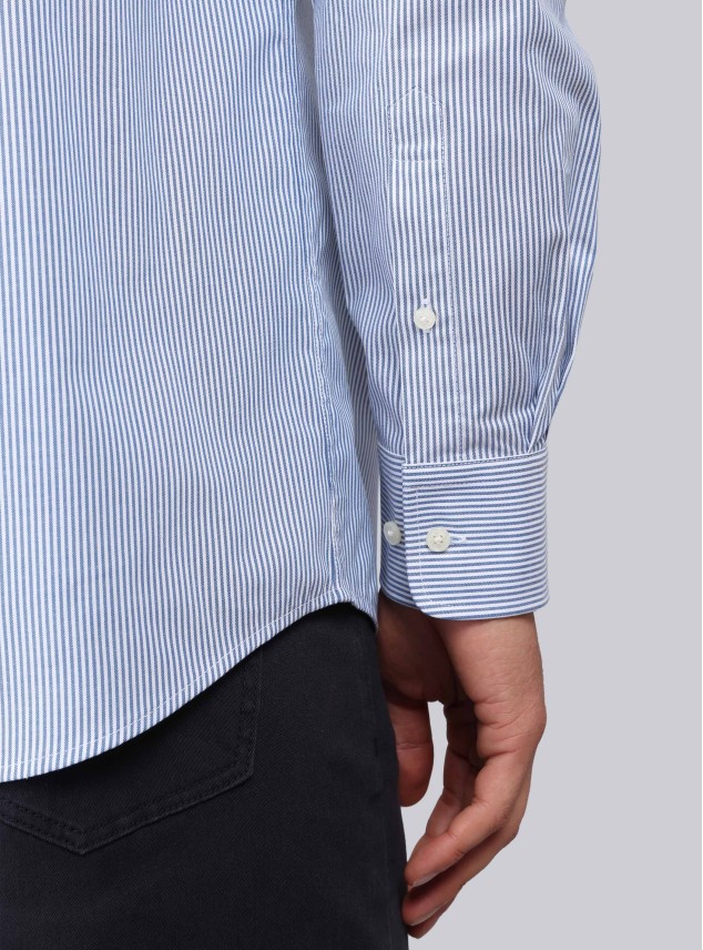 Camisa Rayas Tailored Fit Azul Piero Butti Camisa Rayas Tailored Fit Azul Piero Butti