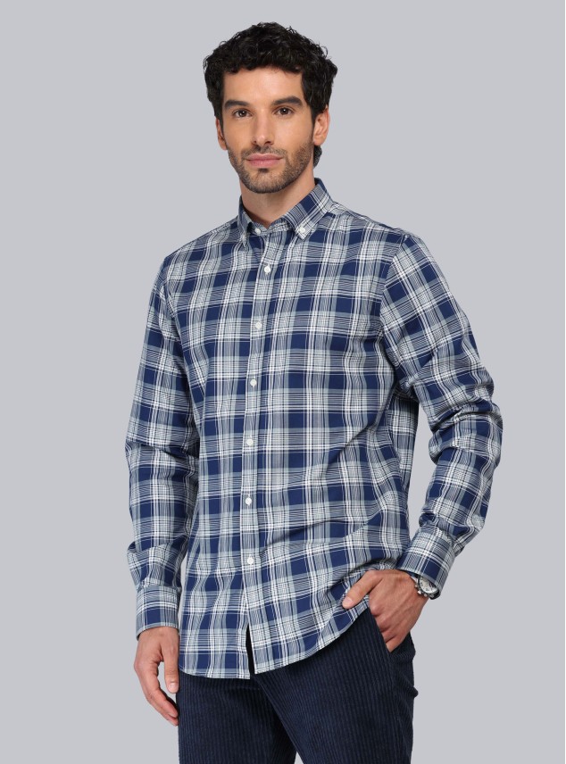 Camisa Cuadros Tailored Fit Azul Piero Butti Camisa Cuadros Tailored Fit Azul Piero Butti