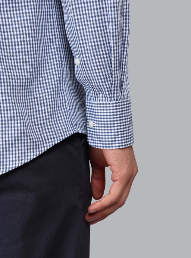 Camisa Cuadros Tailored Fit Azul Marino Piero Butti Camisa Cuadros Tailored Fit Azul Marino Piero Butti