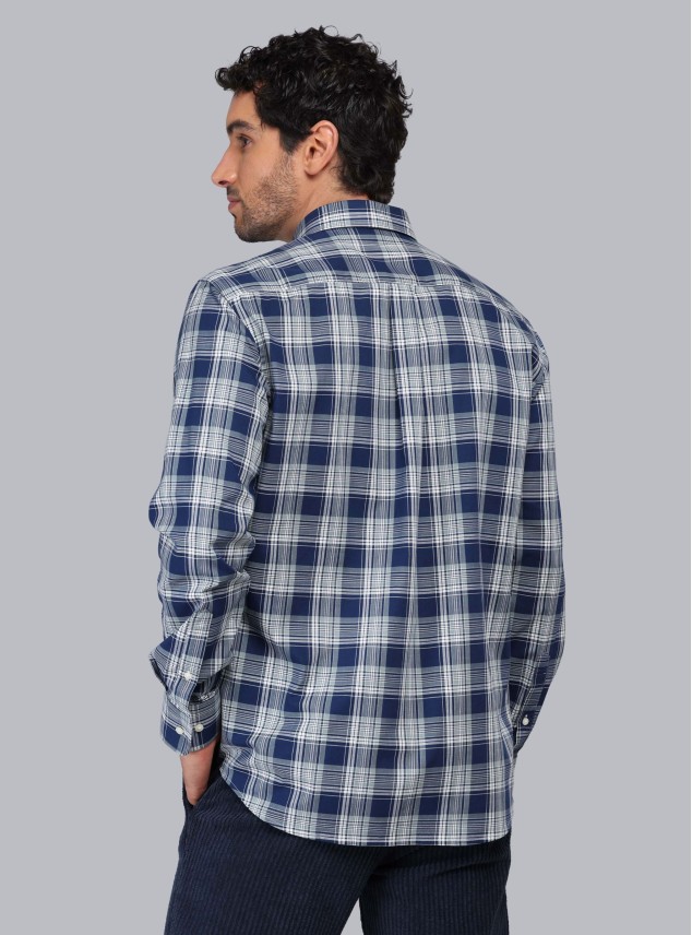 Camisa Cuadros Tailored Fit Azul Piero Butti Camisa Cuadros Tailored Fit Azul Piero Butti