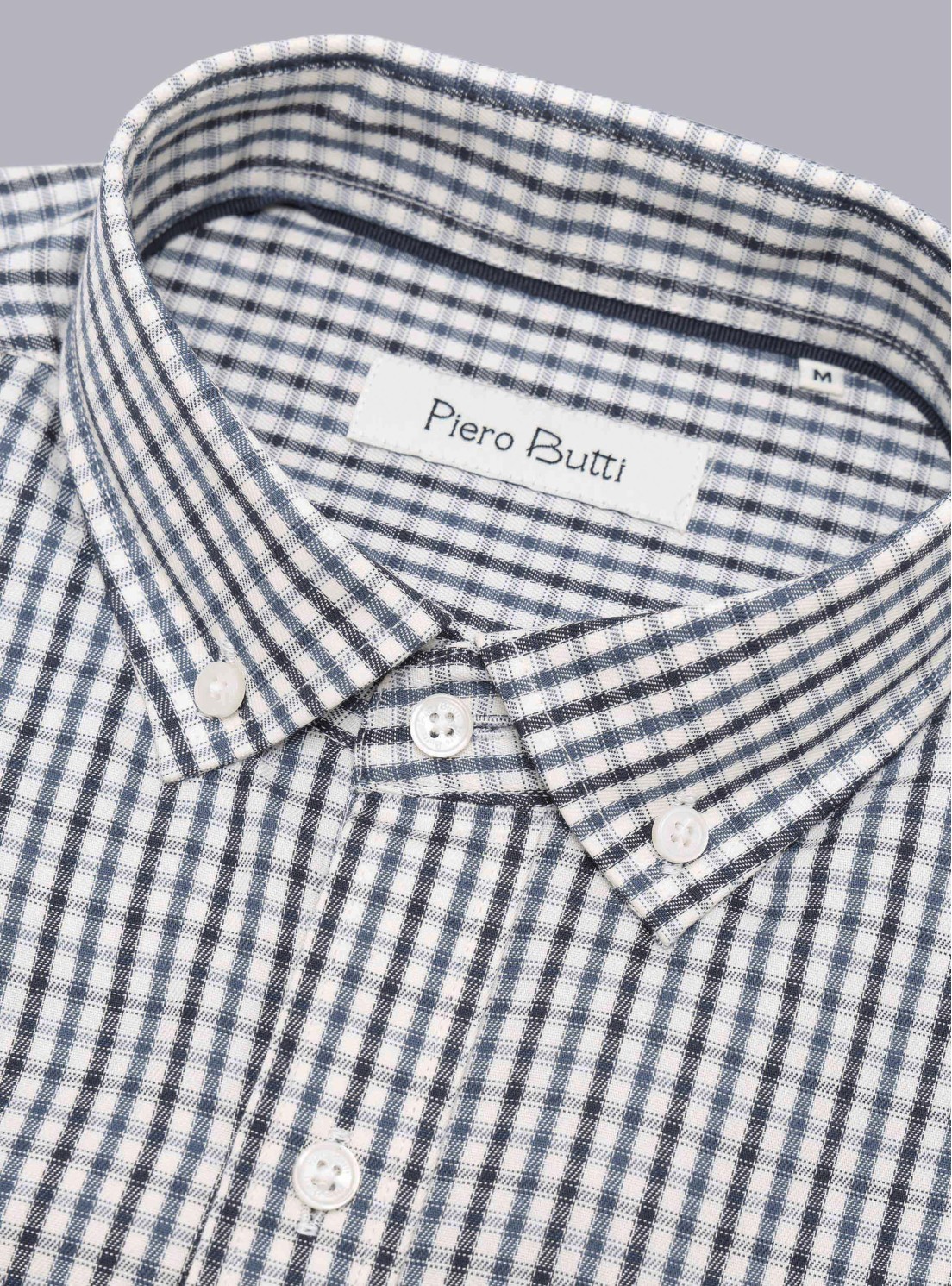 Camisa Cuadros Tailored Fit Azul Marino Piero Butti Camisa Cuadros Tailored Fit Azul Marino Piero Butti