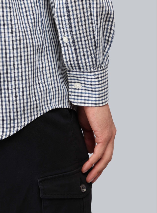 Camisa Cuadros Tailored Fit Azul Marino Piero Butti Camisa Cuadros Tailored Fit Azul Marino Piero Butti