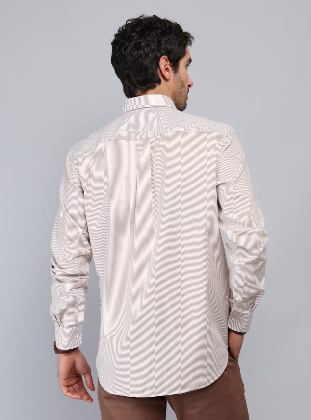 Camisa Rayas Tailored Fit Beige Piero Butti Camisa Rayas Tailored Fit Beige Piero Butti