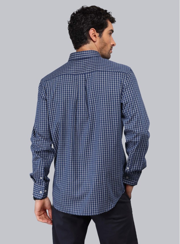 Camisa Cuadros Tailored Fit Azul Marino Piero Butti Camisa Cuadros Tailored Fit Azul Marino Piero Butti