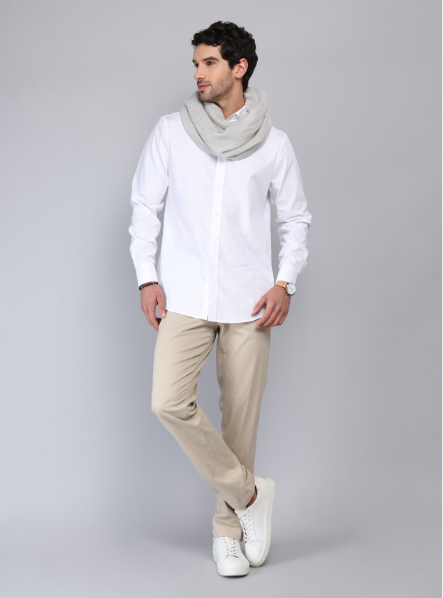 Camisa Texturada Tailored Fit Blanco Piero Butti Camisa Texturada Tailored Fit Blanco Piero Butti