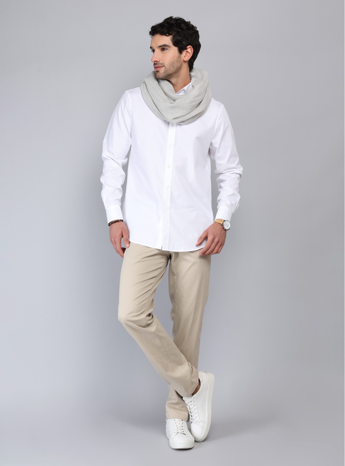 Camisa Texturada Tailored Fit Blanco Piero Butti Camisa Texturada Tailored Fit Blanco Piero Butti