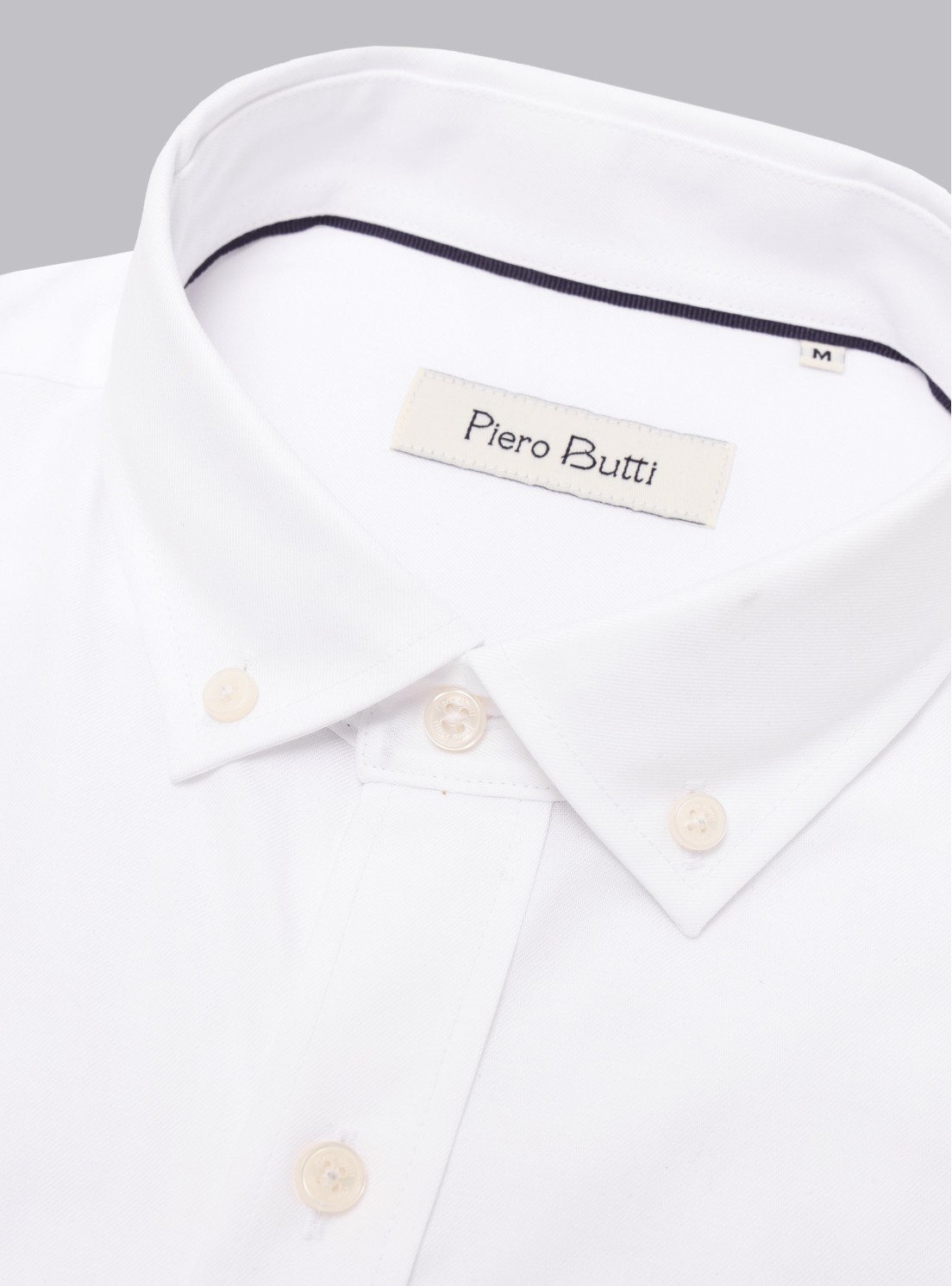 Camisa Texturada Tailored Fit Blanco Piero Butti Camisa Texturada Tailored Fit Blanco Piero Butti