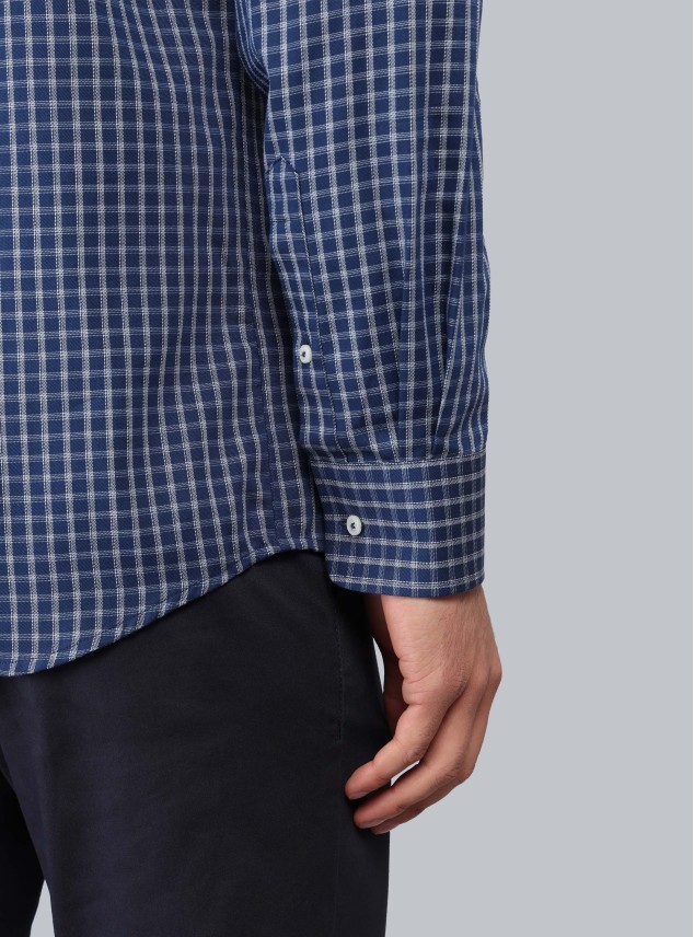 Camisa Cuadros Tailored Fit Azul Marino Piero Butti Camisa Cuadros Tailored Fit Azul Marino Piero Butti