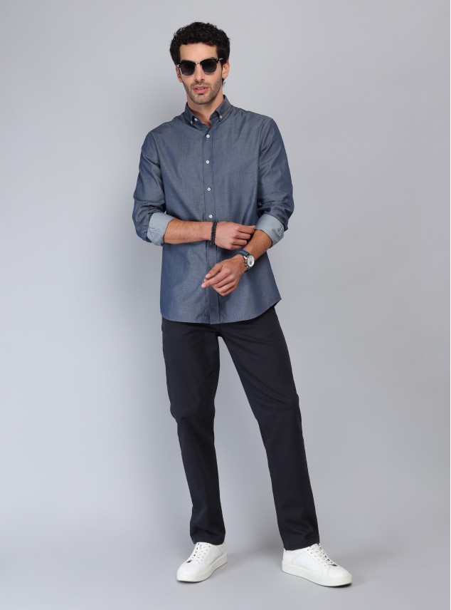 Camisa Denim Tailored Fit Azul marino Piero Butti Camisa Denim Tailored Fit Azul marino Piero Butti