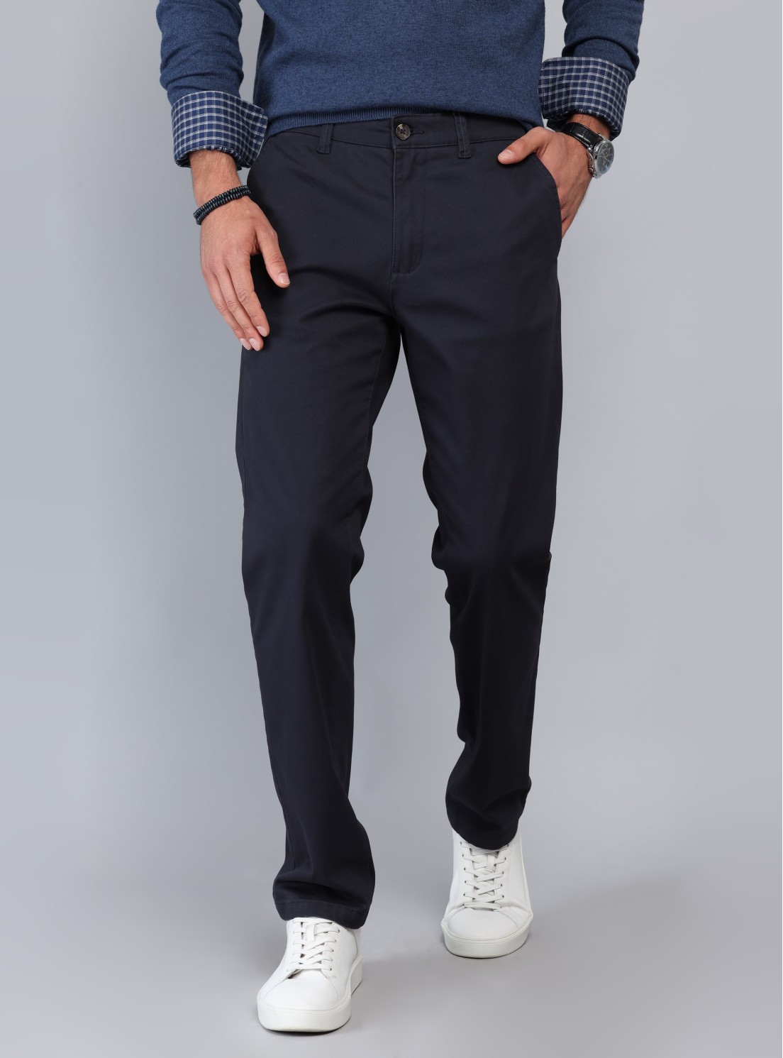 Pantalón Chino Spandex Regular Fit Azul Marino Piero Butti Pantalón Chino Spandex Regular Fit Azul Marino Piero Butti