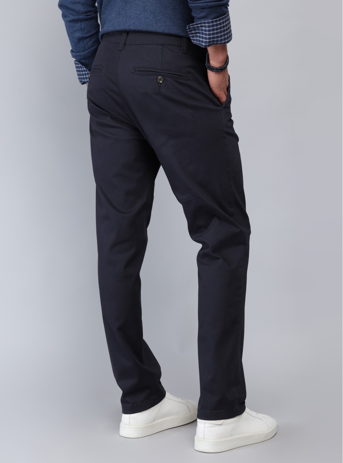 Pantalón Chino Spandex Regular Fit Azul Marino Piero Butti Pantalón Chino Spandex Regular Fit Azul Marino Piero Butti