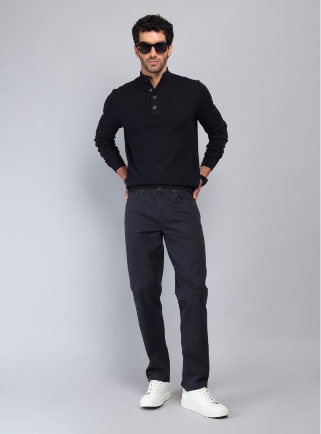 Pantalón 5 Pocket Regular Fit Azul Marino Piero Butti Pantalón 5 Pocket Regular Fit Azul Marino Piero Butti