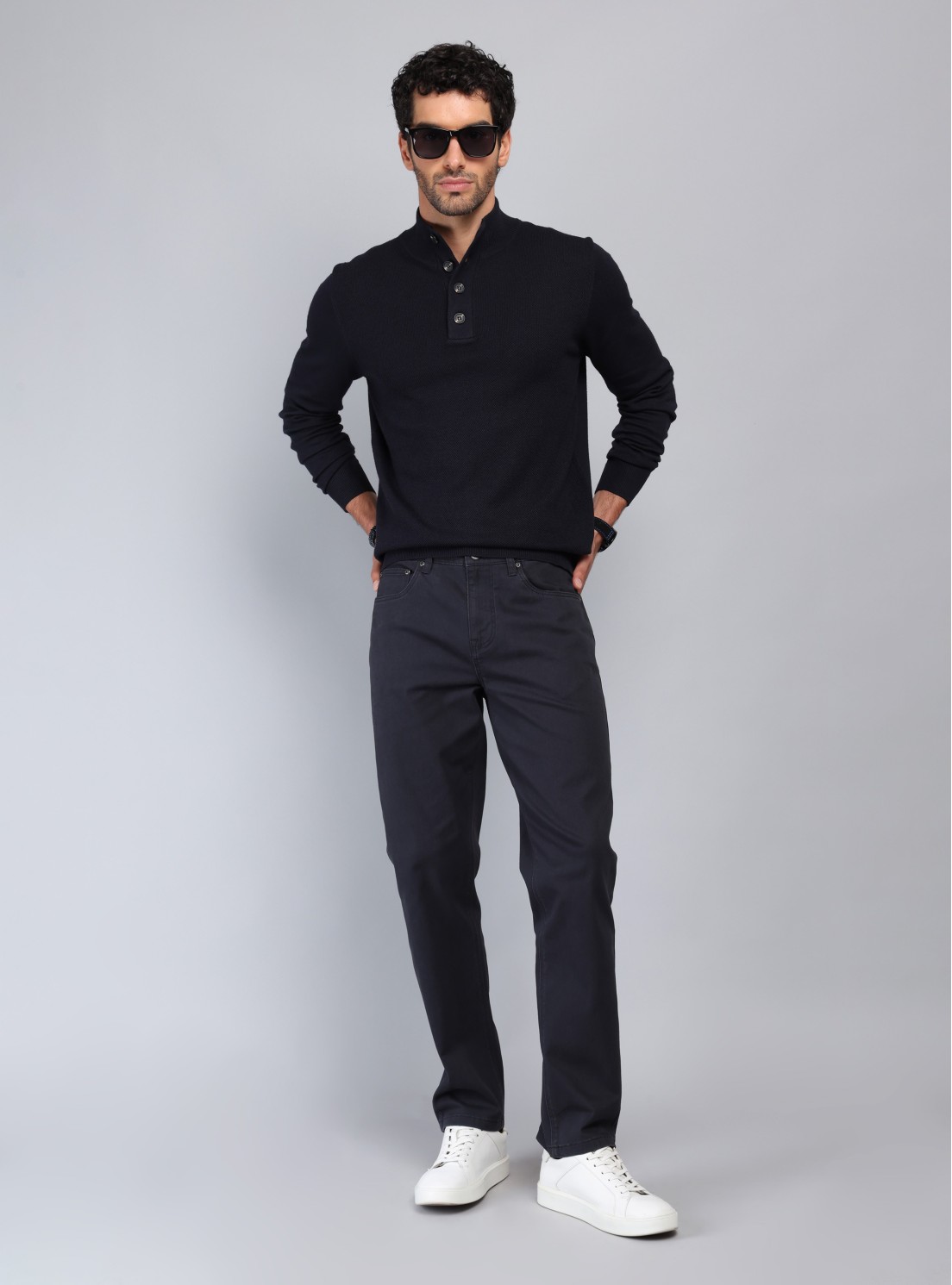 Pantalón 5 Pocket Regular Fit Azul Marino Piero Butti Pantalón 5 Pocket Regular Fit Azul Marino Piero Butti