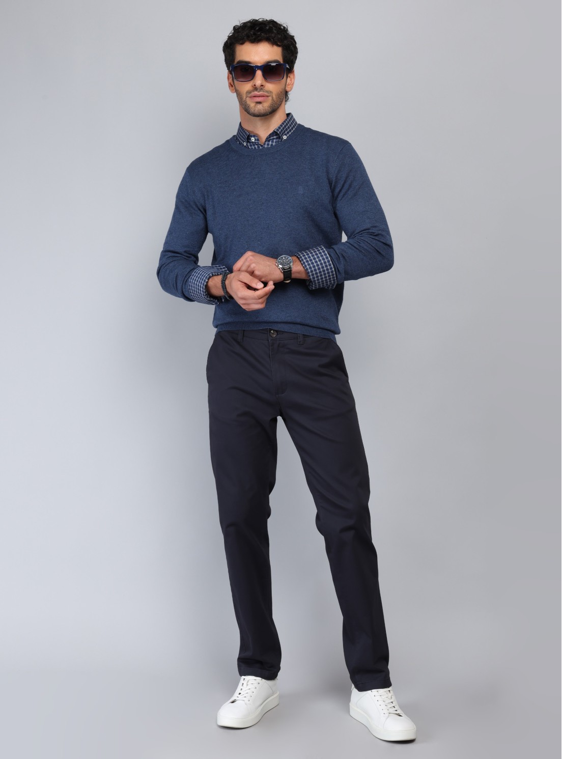 Pantalón Chino Spandex Regular Fit Azul Marino Piero Butti Pantalón Chino Spandex Regular Fit Azul Marino Piero Butti