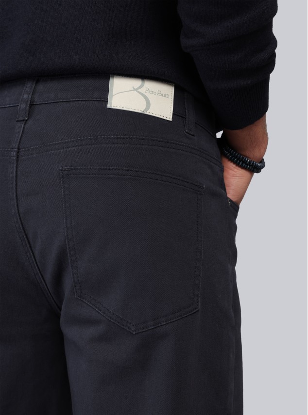 Pantalón 5 Pocket Regular Fit Azul Marino Piero Butti Pantalón 5 Pocket Regular Fit Azul Marino Piero Butti