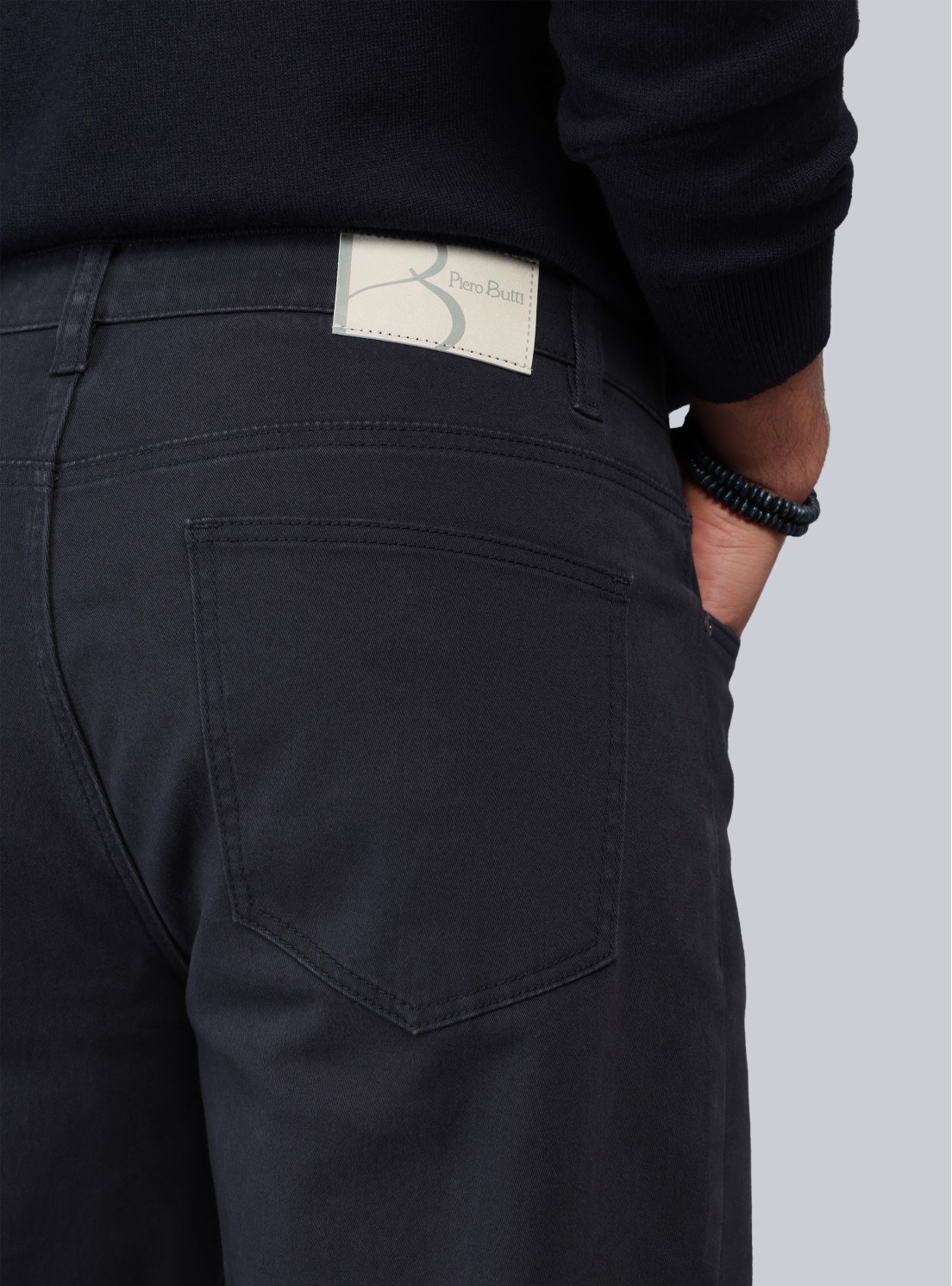 Pantalón 5 Pocket Regular Fit Azul Marino Piero Butti Pantalón 5 Pocket Regular Fit Azul Marino Piero Butti
