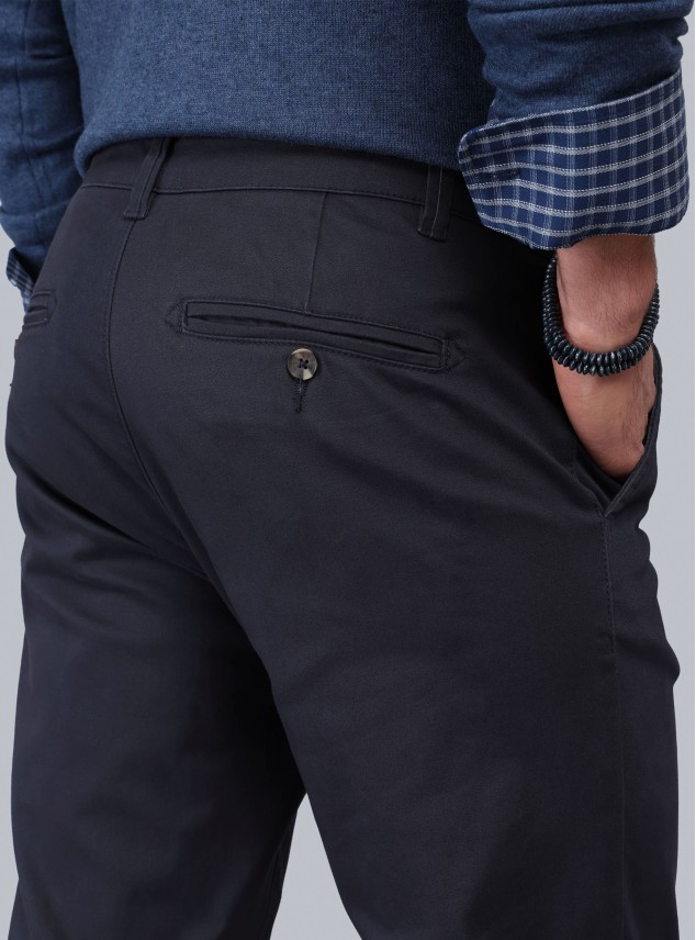 Pantalón Chino Spandex Regular Fit Azul Marino Piero Butti Pantalón Chino Spandex Regular Fit Azul Marino Piero Butti
