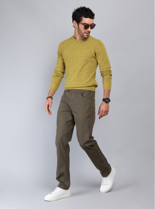 Pantalón 5 Pocket Regular Fit Oliva Piero Butti Pantalón 5 Pocket Regular Fit Oliva Piero Butti