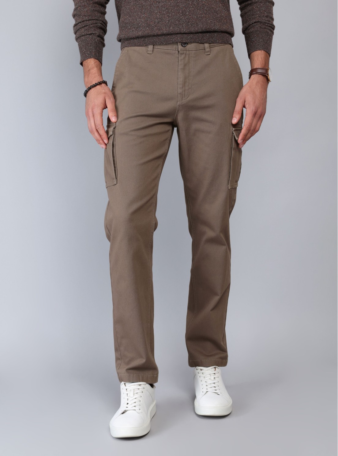 Pantalón Cargo Regular Fit Café Piero Butti Pantalón Cargo Regular Fit Café Piero Butti