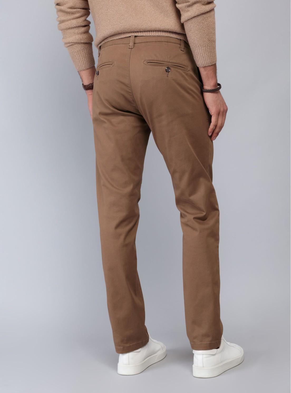 Pantalón Chino Spandex Regular Fit Café Piero Butti Pantalón Chino Spandex Regular Fit Café Piero Butti