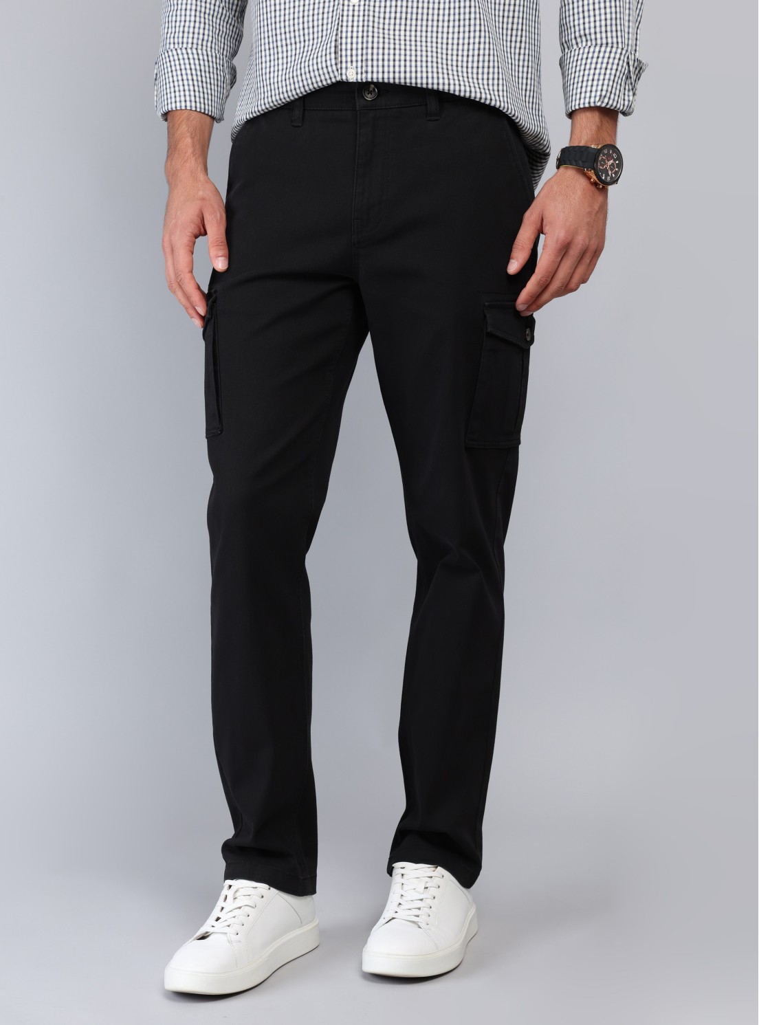 Pantalón Cargo Regular Fit Negro Piero Butti Pantalón Cargo Regular Fit Negro Piero Butti