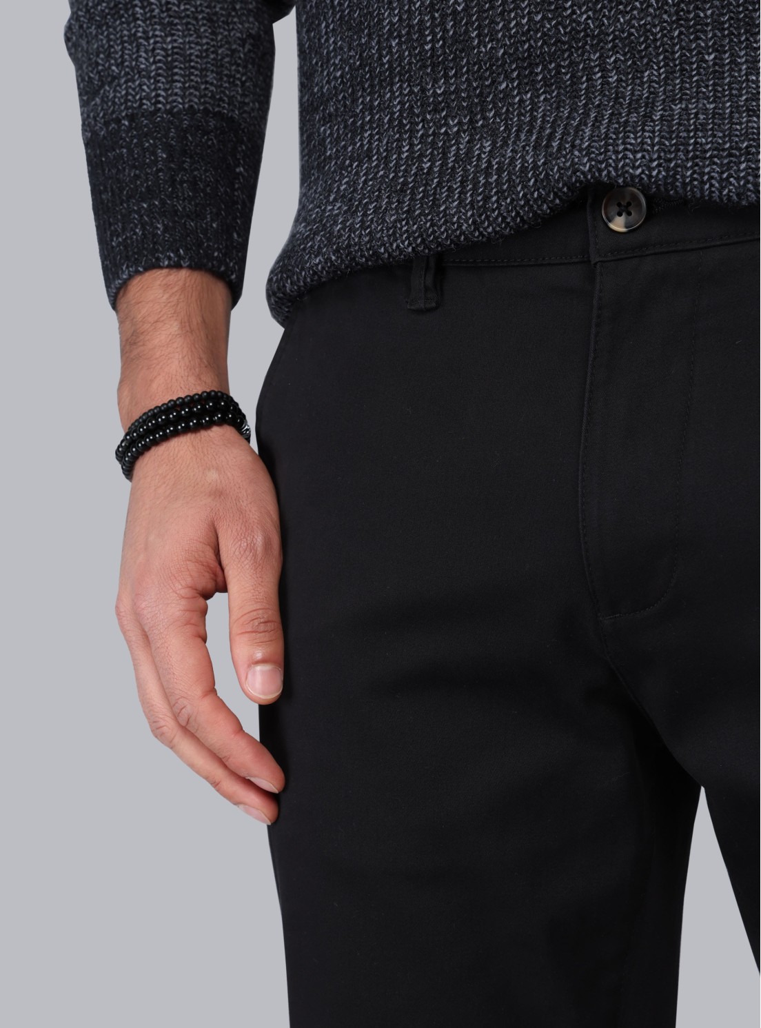 Pantalón Chino Spandex Regular Fit Negro Piero Butti Pantalón Chino Spandex Regular Fit Negro Piero Butti