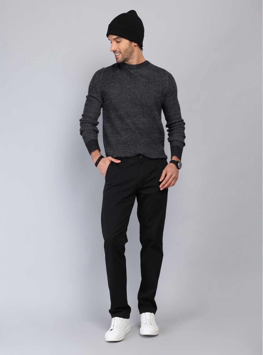 Pantalón Chino Spandex Regular Fit Negro Piero Butti Pantalón Chino Spandex Regular Fit Negro Piero Butti