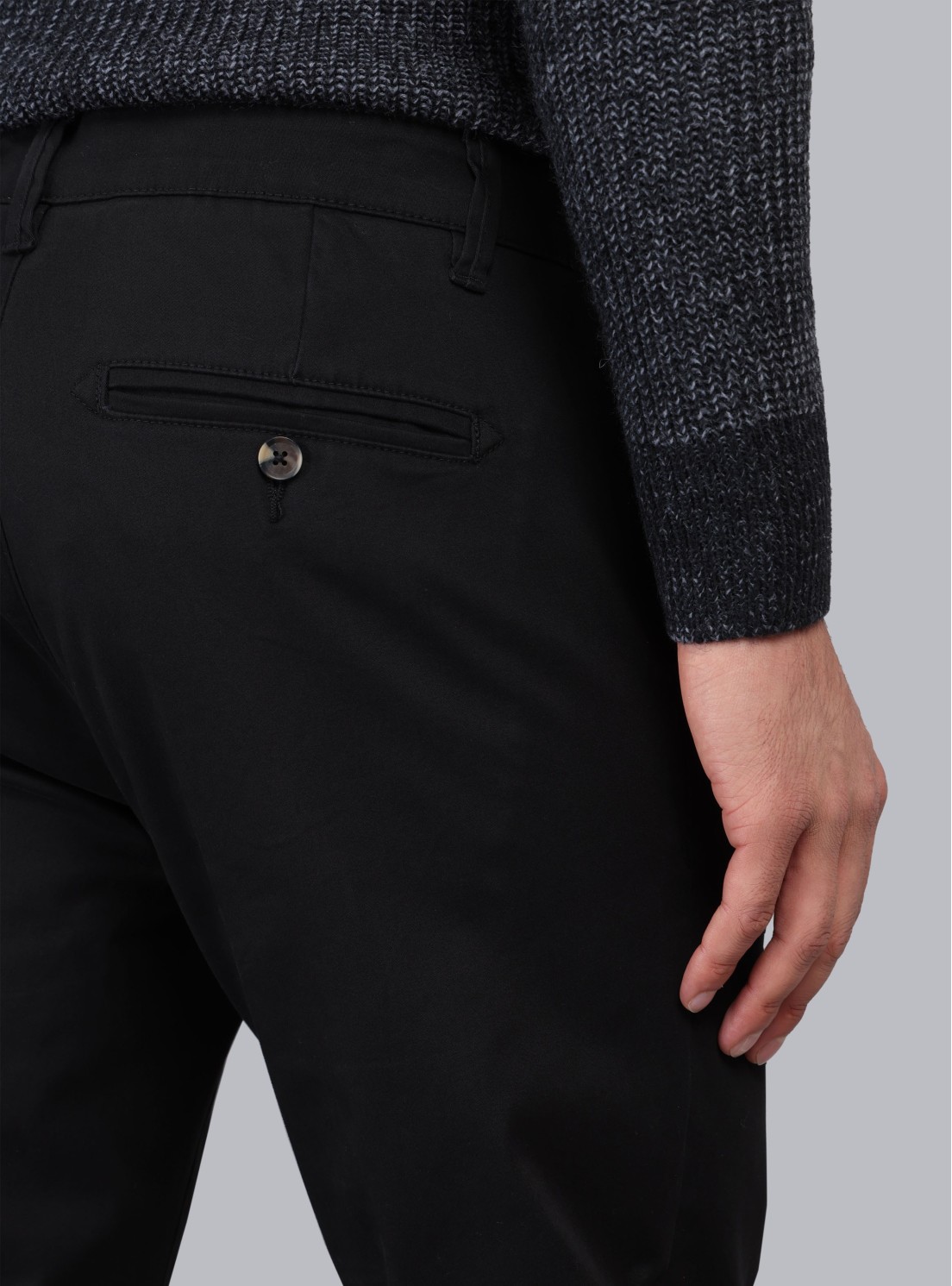 Pantalón Chino Spandex Regular Fit Negro Piero Butti Pantalón Chino Spandex Regular Fit Negro Piero Butti